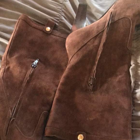 Tommy Hilfiger suede mid calf boots - Picture 6 of 8